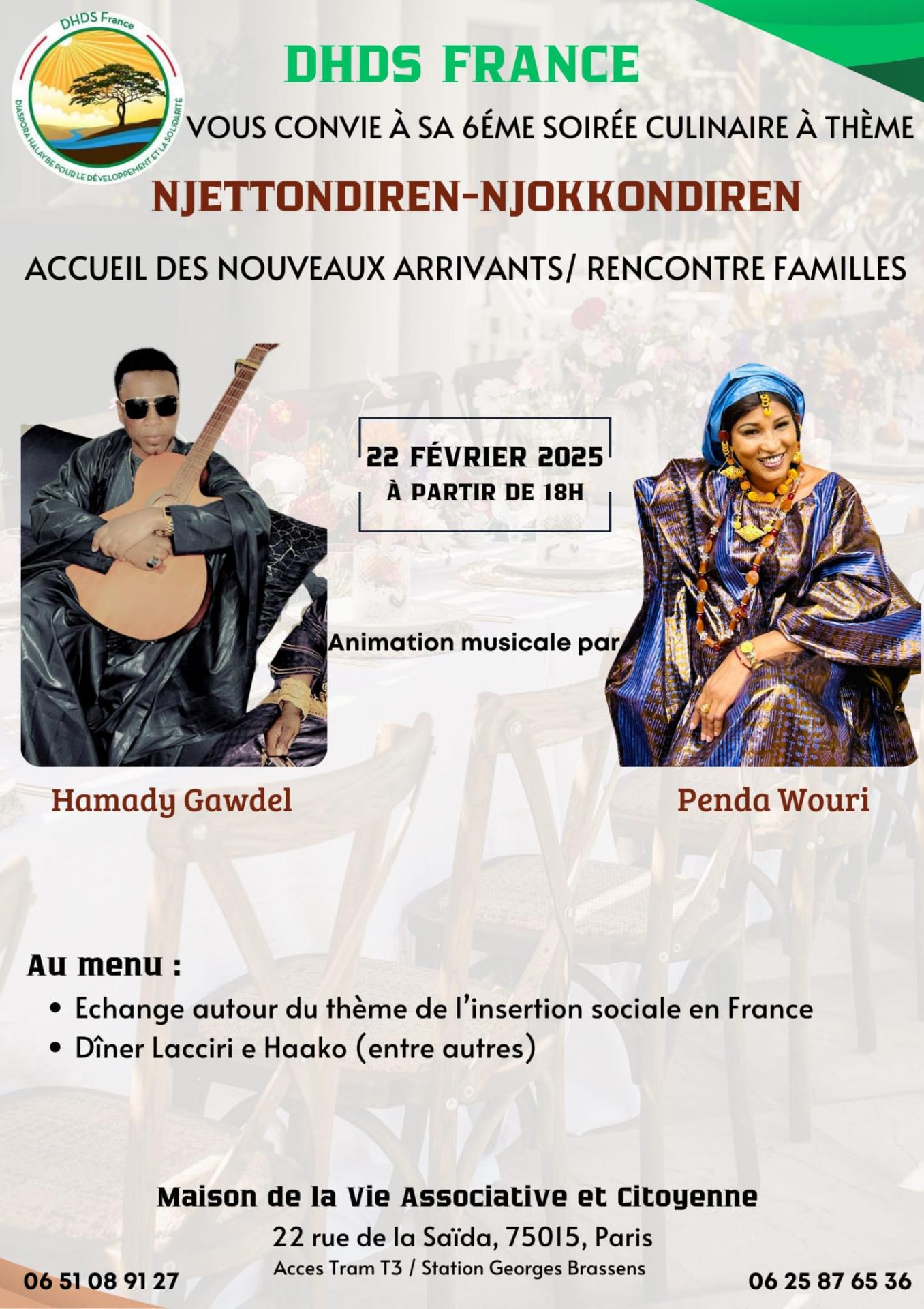 Affiche soirée culinaire